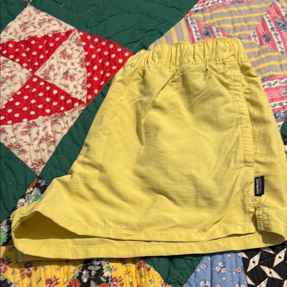 Patagonia Light Yellow Casual Shorts